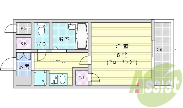 2階の間取り図
