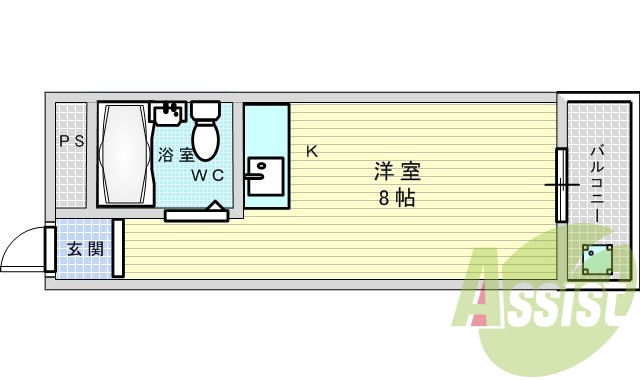4階の間取り図