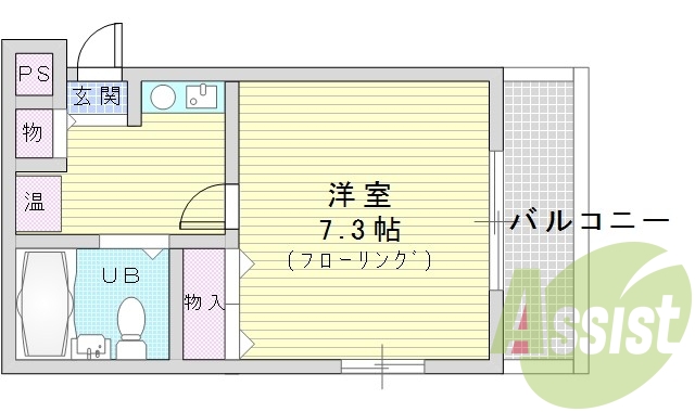 1階の間取り図