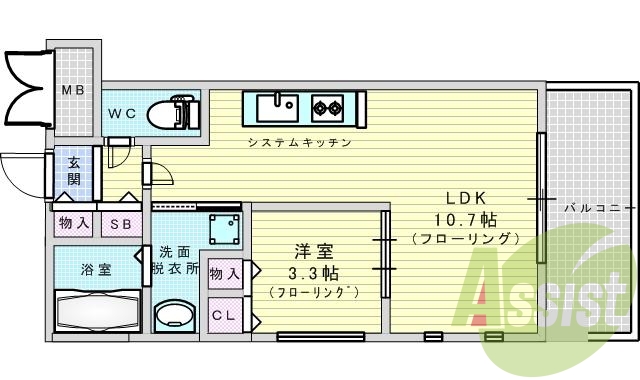 10階の間取り図