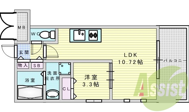 6階の間取り図