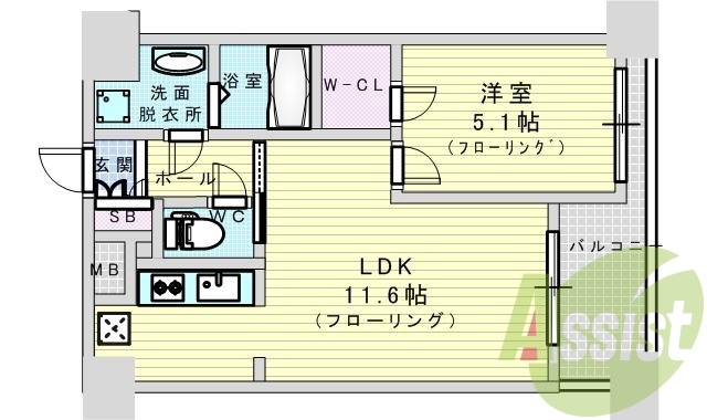 11階の間取り図