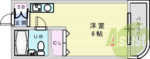 2階の間取り図