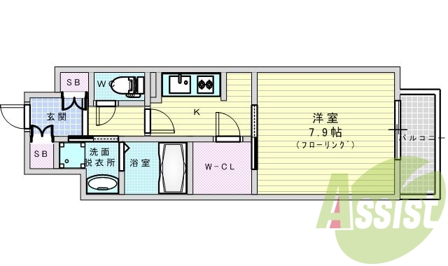 5階の間取り図