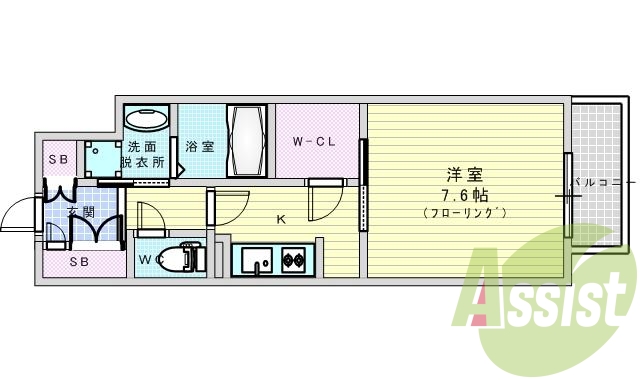 9階の間取り図