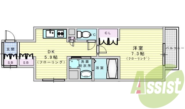 11階の間取り図