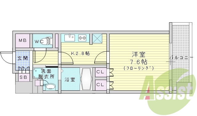 9階の間取り図