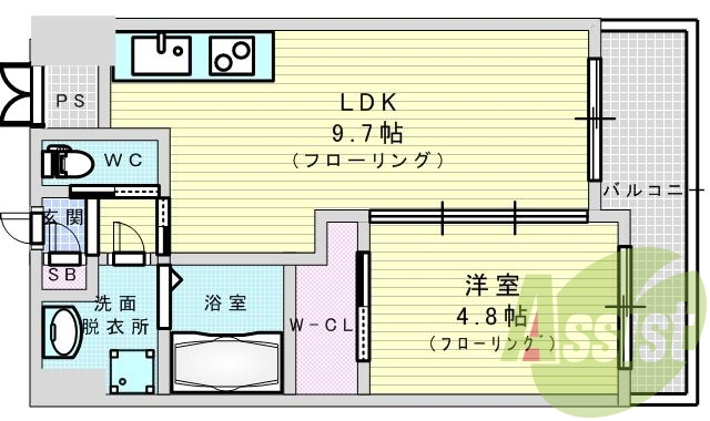 5階の間取り図