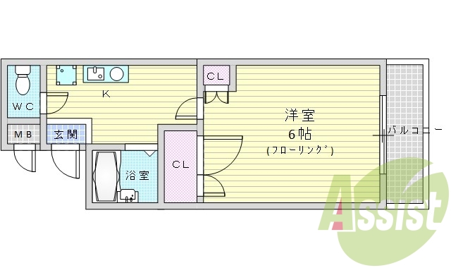 2階の間取り図