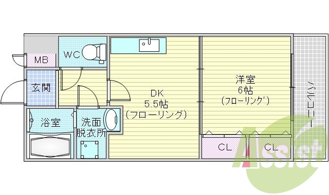 7階の間取り図