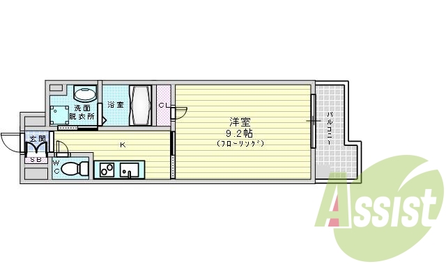 8階の間取り図