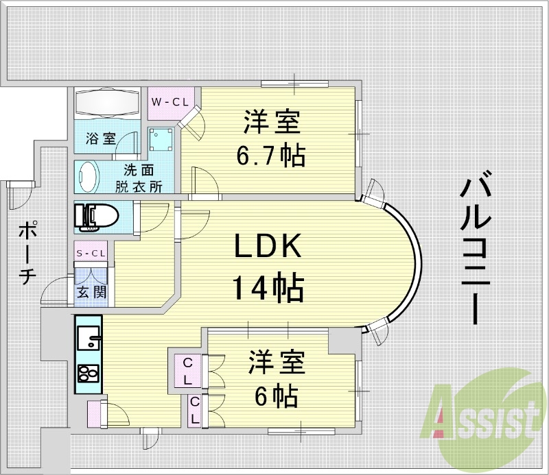 大阪市北区同心。コンソラーレ同心