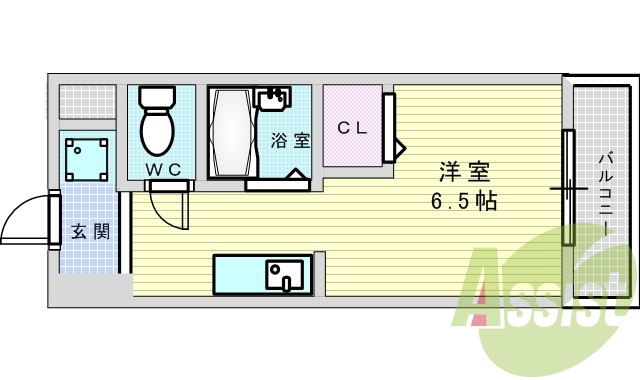 4階の間取り図