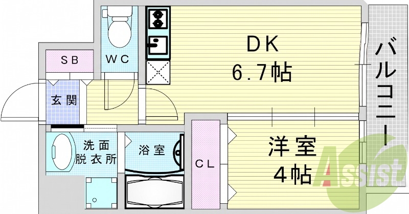 西淀川区御幣島。ディームス御幣島。