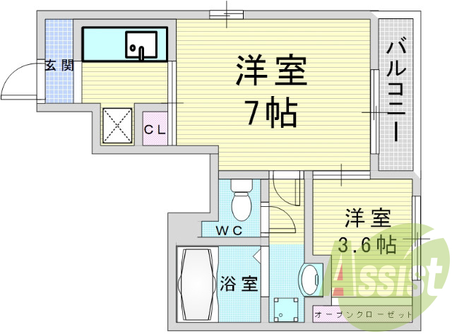 大阪市西淀川区大和田4丁目。O House