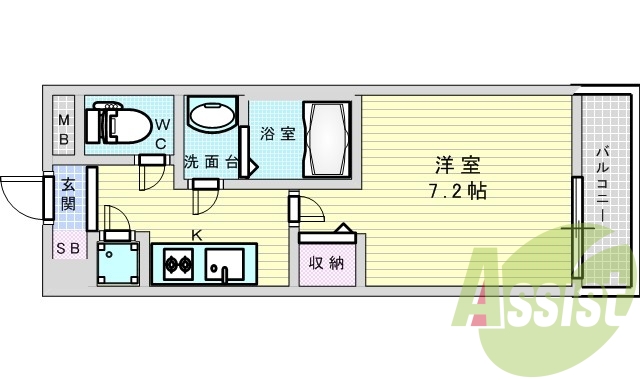 2階の間取り図