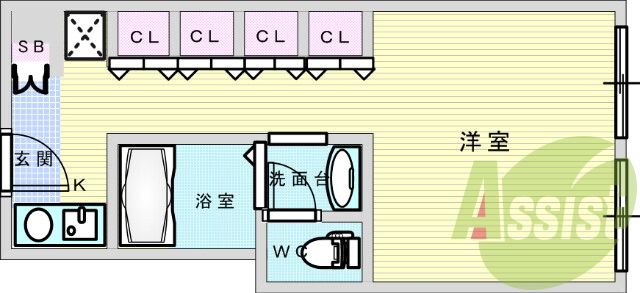 6階の間取り図