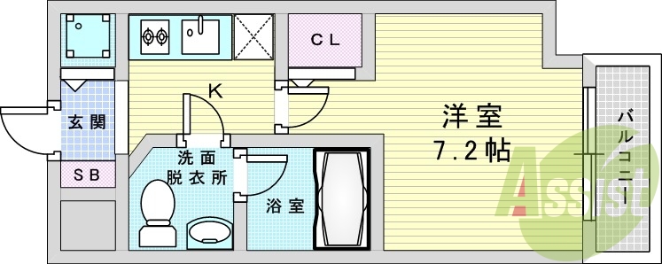 7階の間取り図