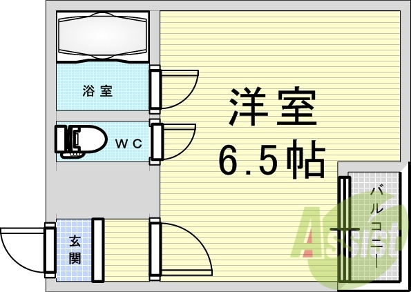 1R・セパレート・エアコン・南向き・IHコンロ