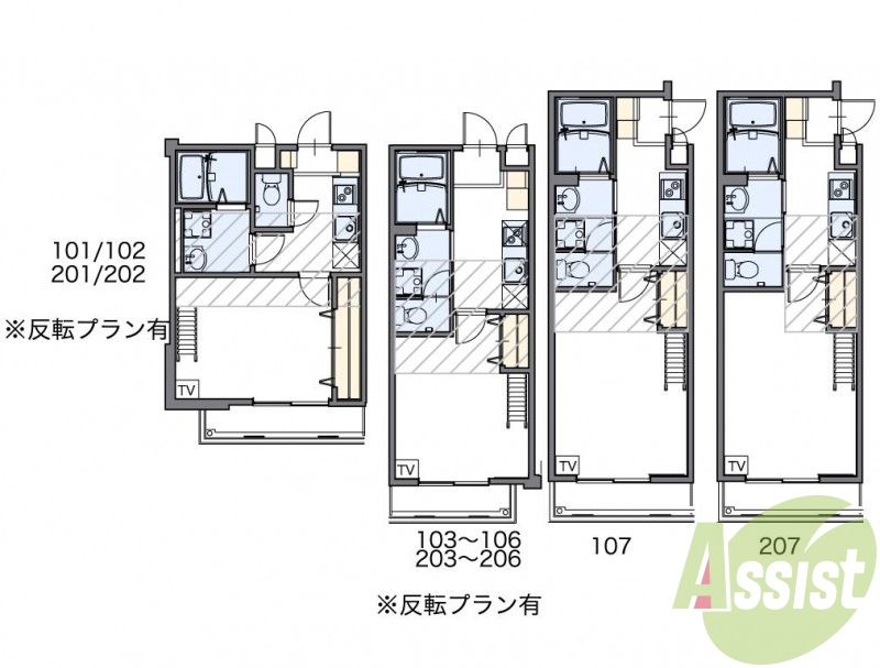 代表的な間取のため実際の間取とは異なる場合があります