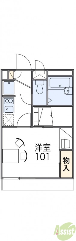 代表的な間取のため実際の間取とは異なる場合があります