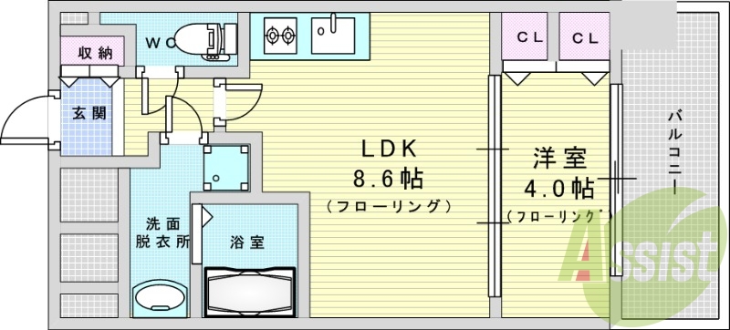 5階の間取り図