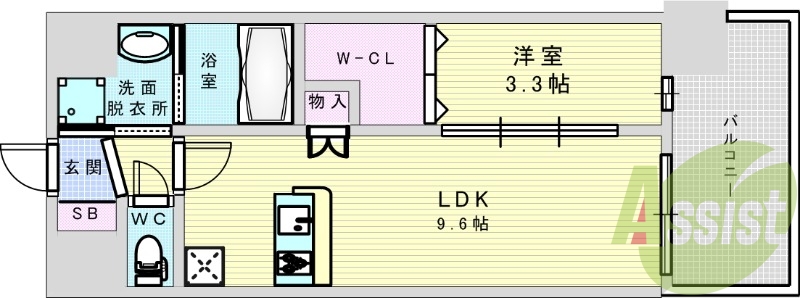 4階の間取り図