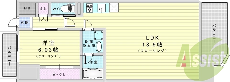 13階の間取り図