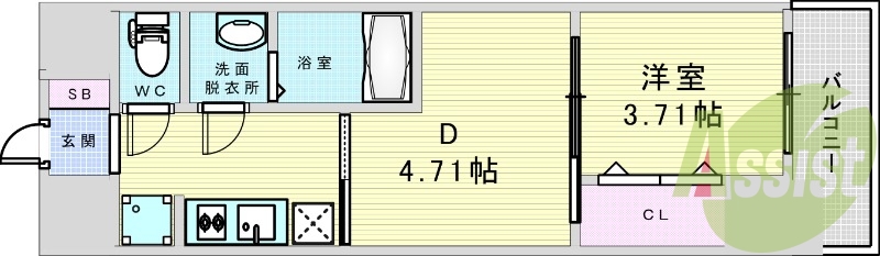 5階の間取り図