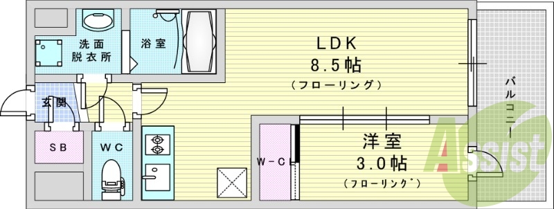 3階の間取り図
