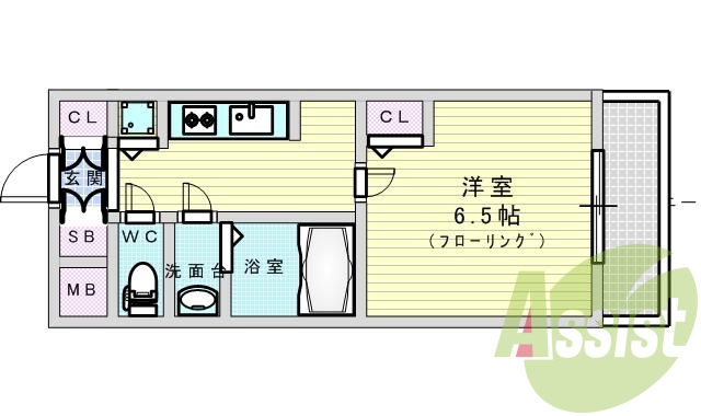 5階の間取り図