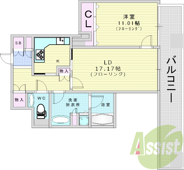 北区天神橋1丁目。OAPレジデンスタワー