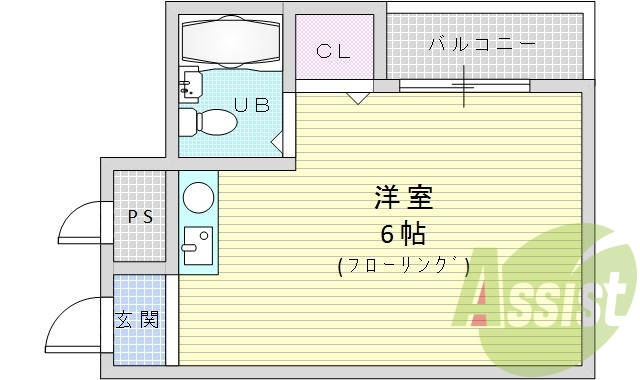 1Ｒ・エアコン付・生活便利！千里山駅まで徒歩3分！。