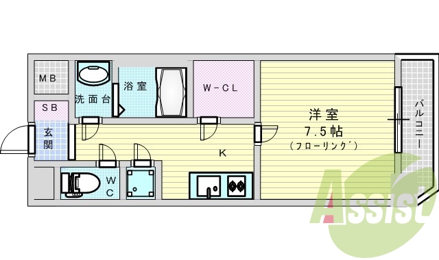 13階の間取り図
