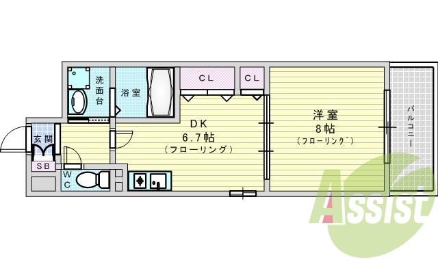 5階の間取り図