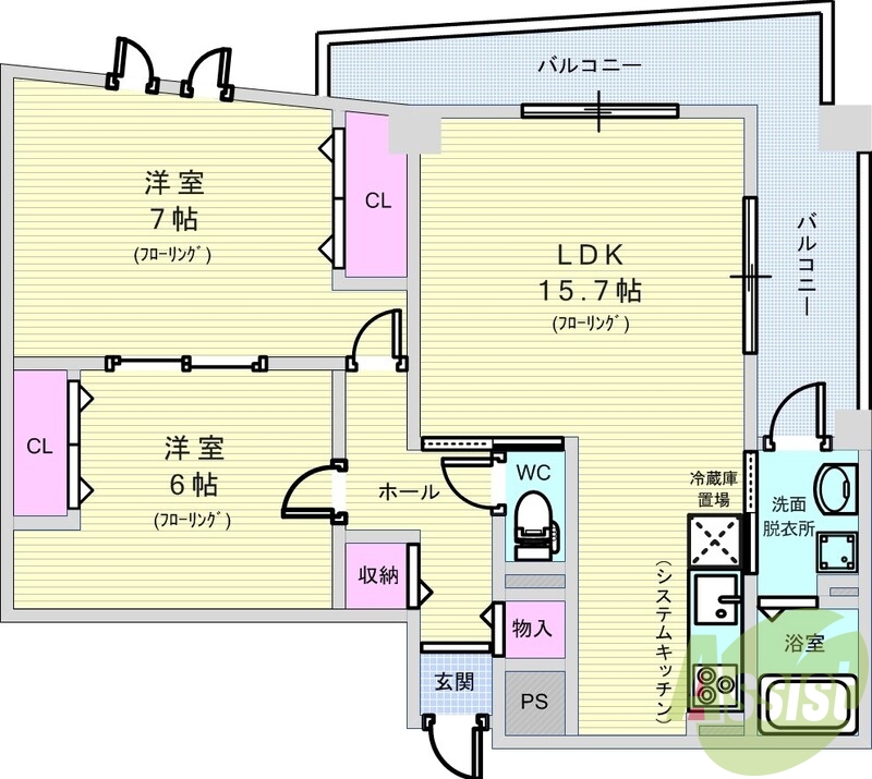 3階の間取り図