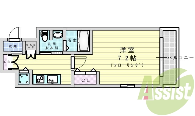 2階の間取り図