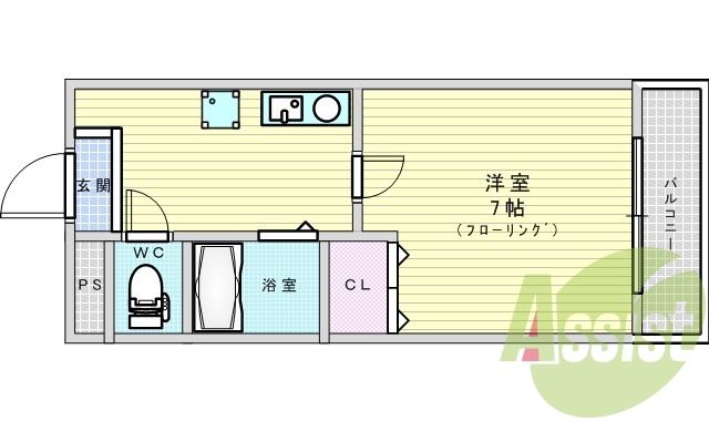 2階の間取り図