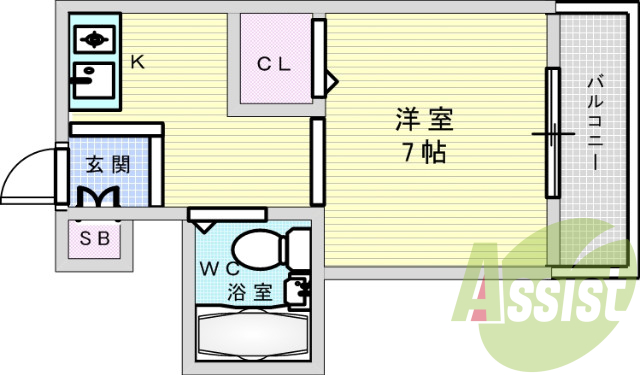 2階の間取り図