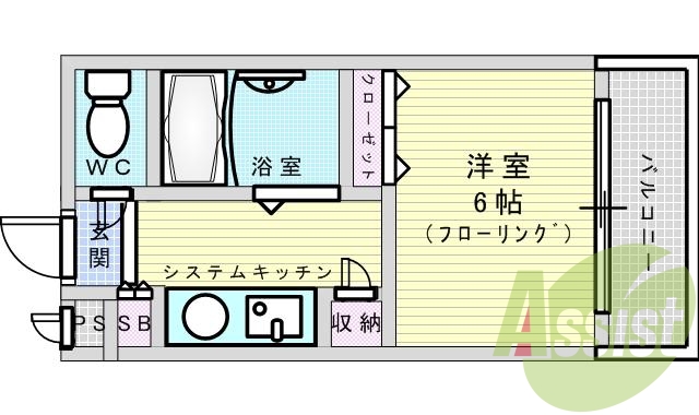 2階の間取り図