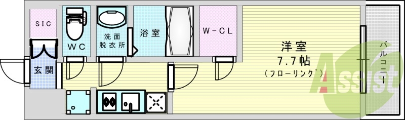 2階の間取り図