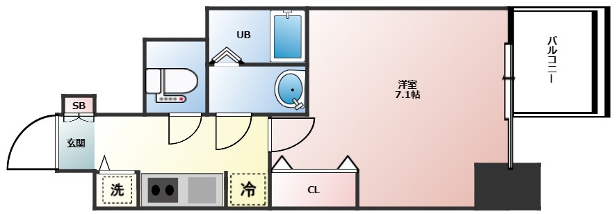 8階の間取り図