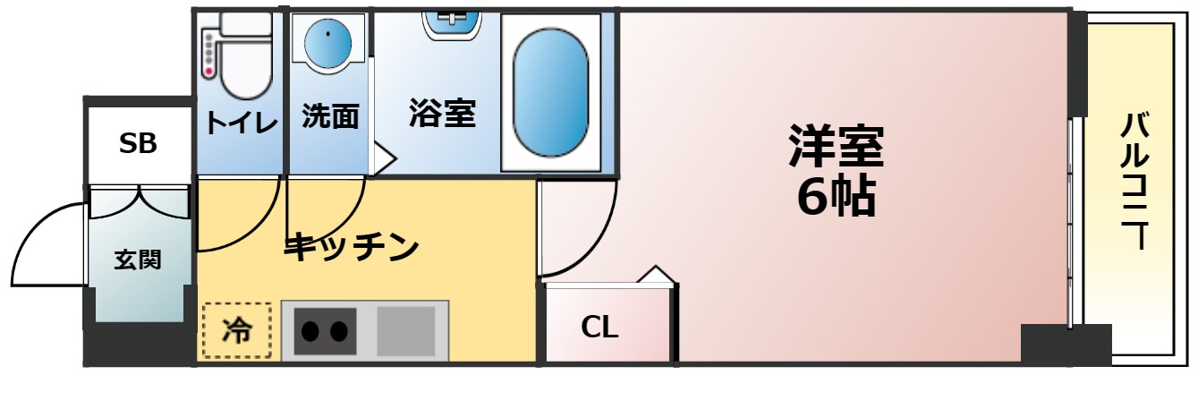 8階の間取り図