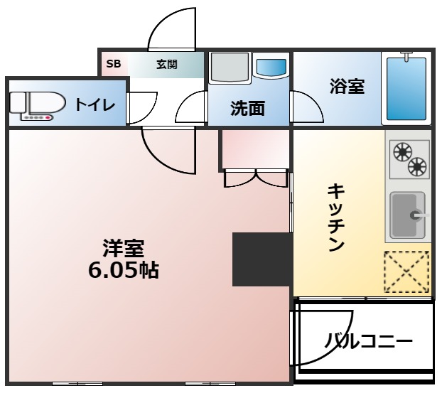 6階の間取り図
