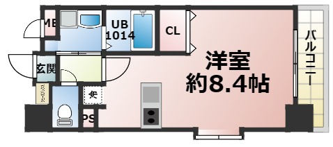8階の間取り図