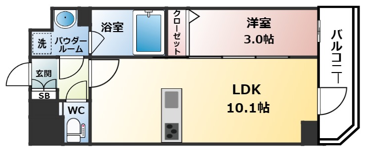 2階の間取り図