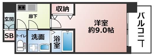 2階の間取り図