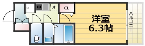 4階の間取り図