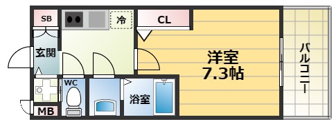 8階の間取り図