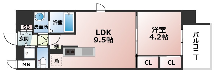 13階の間取り図